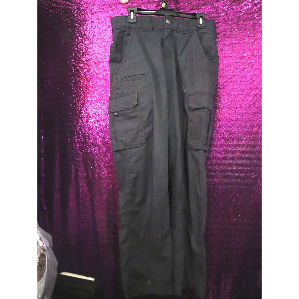 *FLAWED* Black Cargo Pants 32x30 Dickies Mens Ripstop Tactical W514KKJ